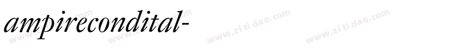 ampirecondital字体转换
