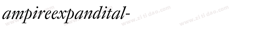 ampireexpandital字体转换