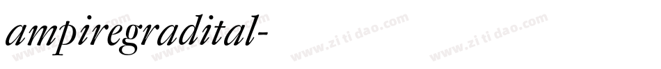 ampiregradital字体转换