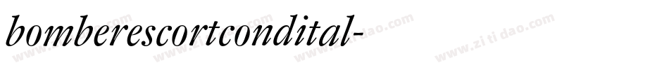 bomberescortcondital字体转换