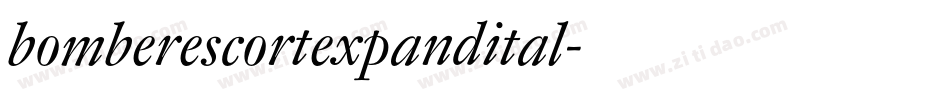 bomberescortexpandital字体转换