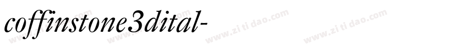 coffinstone3dital字体转换