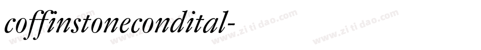 coffinstonecondital字体转换