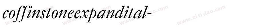 coffinstoneexpandital字体转换
