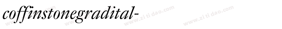 coffinstonegradital字体转换