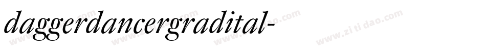 daggerdancergradital字体转换