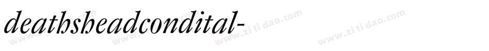 deathsheadcondital字体转换