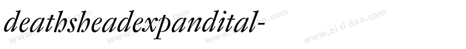 deathsheadexpandital字体转换