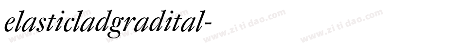 elasticladgradital字体转换