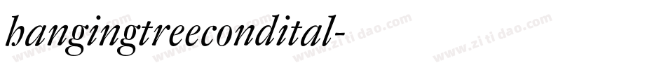 hangingtreecondital字体转换
