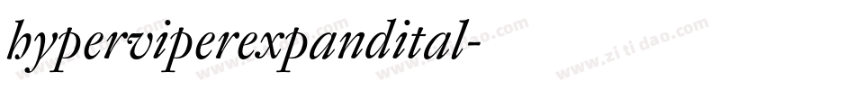 hyperviperexpandital字体转换