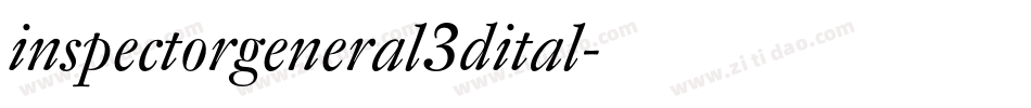 inspectorgeneral3dital字体转换