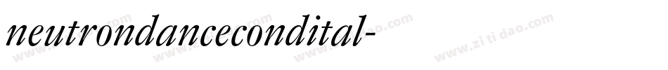 neutrondancecondital字体转换