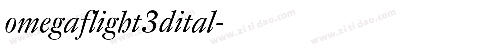omegaflight3dital字体转换