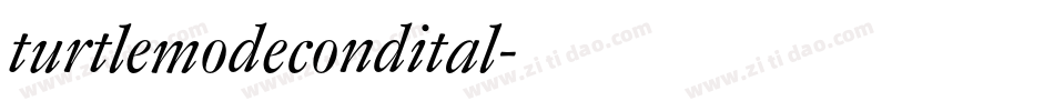 turtlemodecondital字体转换