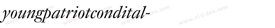 youngpatriotcondital字体转换