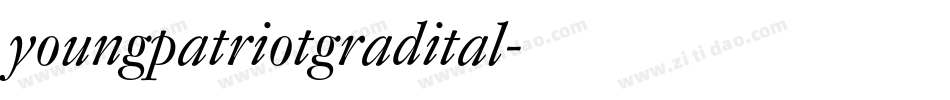 youngpatriotgradital字体转换