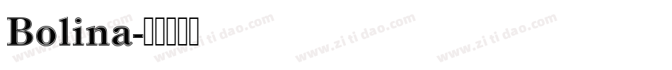 Bolina字体转换