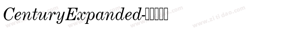 CenturyExpanded字体转换