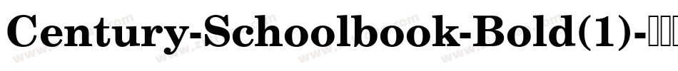 Century-Schoolbook-Bold(1)字体转换