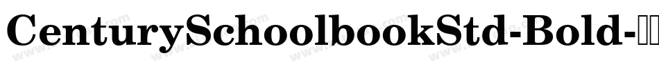 CenturySchoolbookStd-Bold字体转换