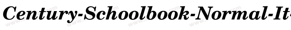 Century-Schoolbook-Normal-It字体转换