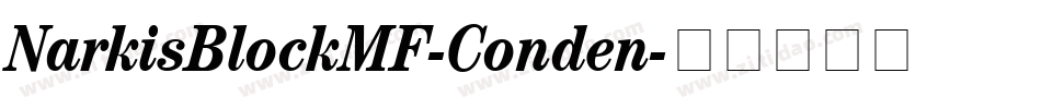 NarkisBlockMF-Conden字体转换
