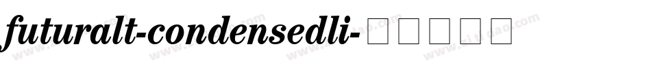 futuralt-condensedli字体转换