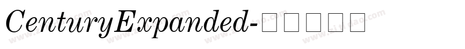 CenturyExpanded字体转换