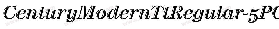 CenturyModernTtRegular-5PGV字体转换