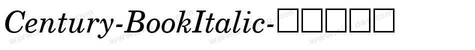 Century-BookItalic字体转换