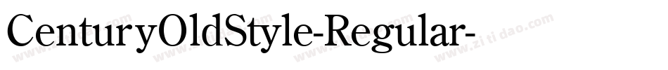 CenturyOldStyle-Regular字体转换
