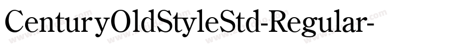 CenturyOldStyleStd-Regular字体转换