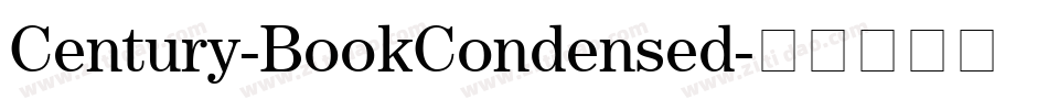 Century-BookCondensed字体转换