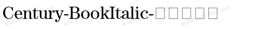 Century-BookItalic字体转换