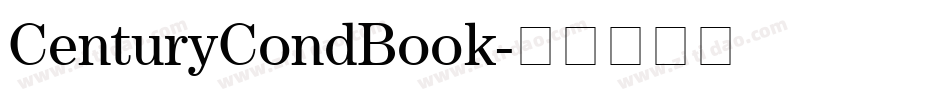 CenturyCondBook字体转换