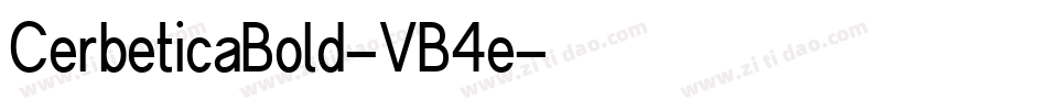 CerbeticaBold-VB4e字体转换