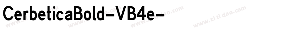 CerbeticaBold-VB4e字体转换