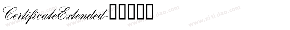 CertificateExtended字体转换