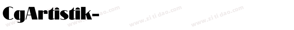 CgArtistik字体转换
