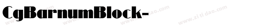 CgBarnumBlock字体转换