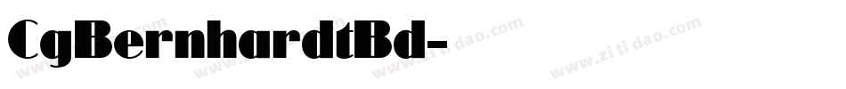 CgBernhardtBd字体转换