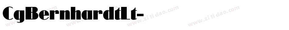 CgBernhardtLt字体转换