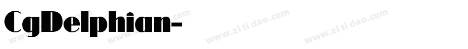 CgDelphian字体转换