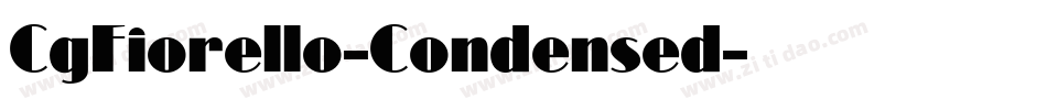 CgFiorello-Condensed字体转换