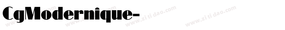 CgModernique字体转换