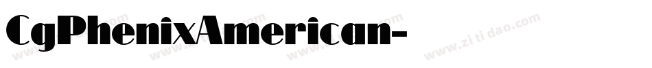 CgPhenixAmerican字体转换