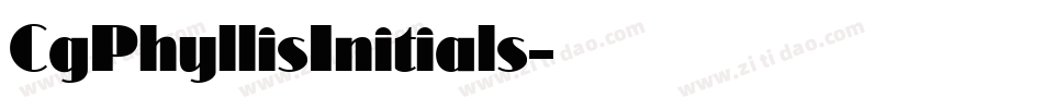 CgPhyllisInitials字体转换