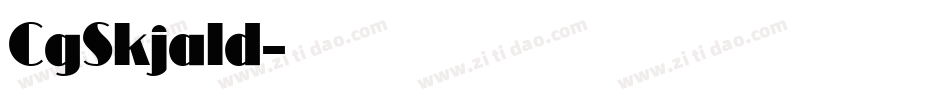 CgSkjald字体转换