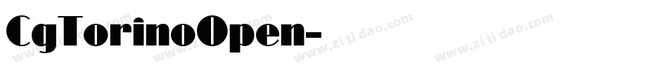 CgTorinoOpen字体转换